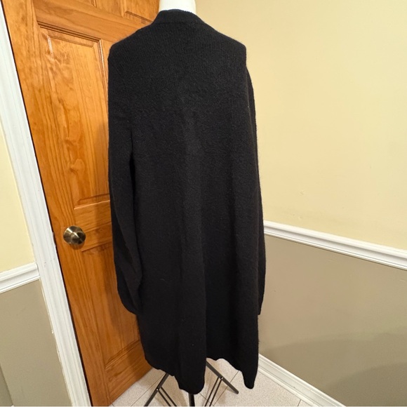 COS Wool/Mohair Blend Black Open Front Cardigan Sz.M - Picture 4 of 4